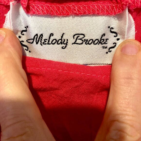 Vintage Pink Melody Brooks Boho Fairy Cotton Sundress Size Small - Picture 5 of 5